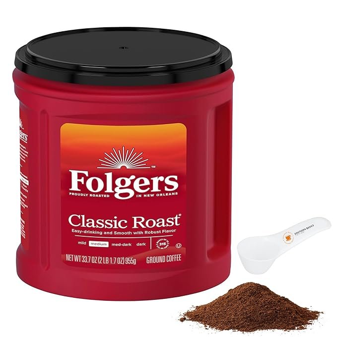 Folgers Classic Medium Roast Ground Coffee, 43.5 oz.