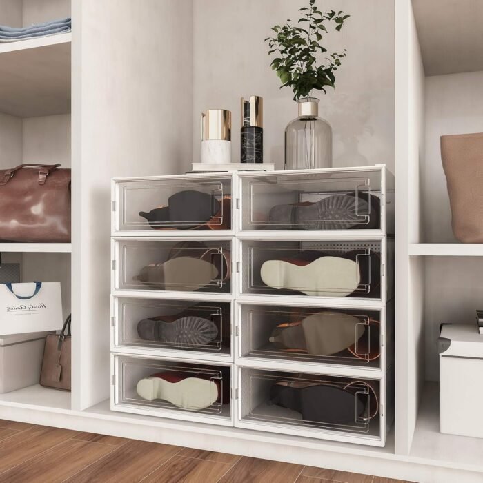 Member’s Mark Stackable Shoe Box & Organizer, 4 Pack