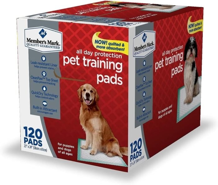 Member’s Mark Multipurpose Absorbent Training Pads, 23″ x 24″,120 ct.