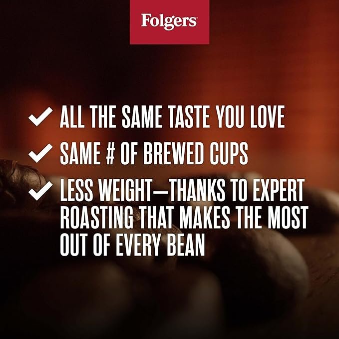 Folgers Classic Medium Roast Ground Coffee, 43.5 oz.
