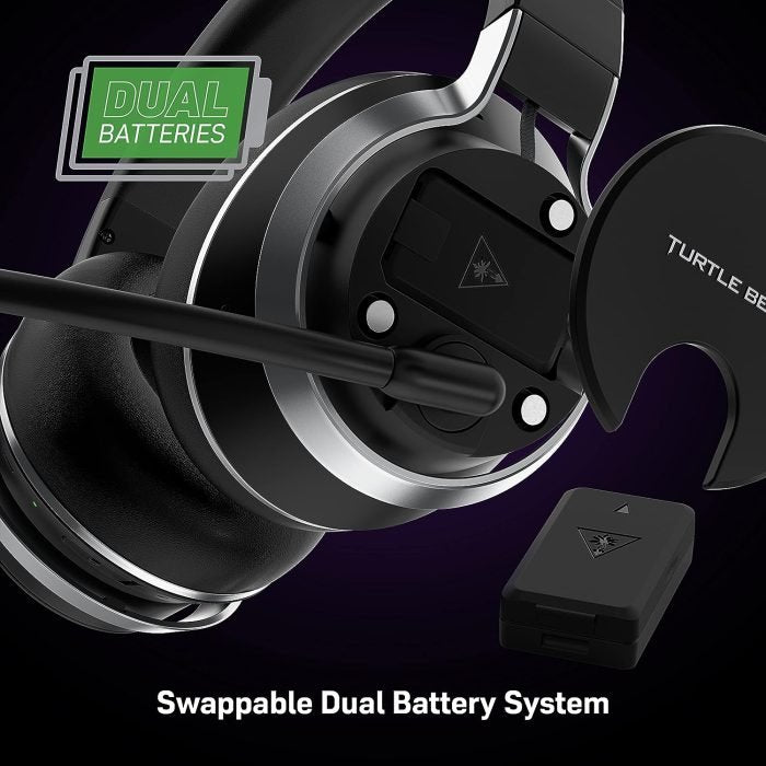 Turtle Beach Stealth Pro Multiplatform Wireless Noise-Cancelling Gaming Headset for Xbox Series X|S, Xbox One, PS5, PS4, PC, Mac, Switch, & Mobile – 50mm Speakers, Bluetooth, Dual Batteries – Black