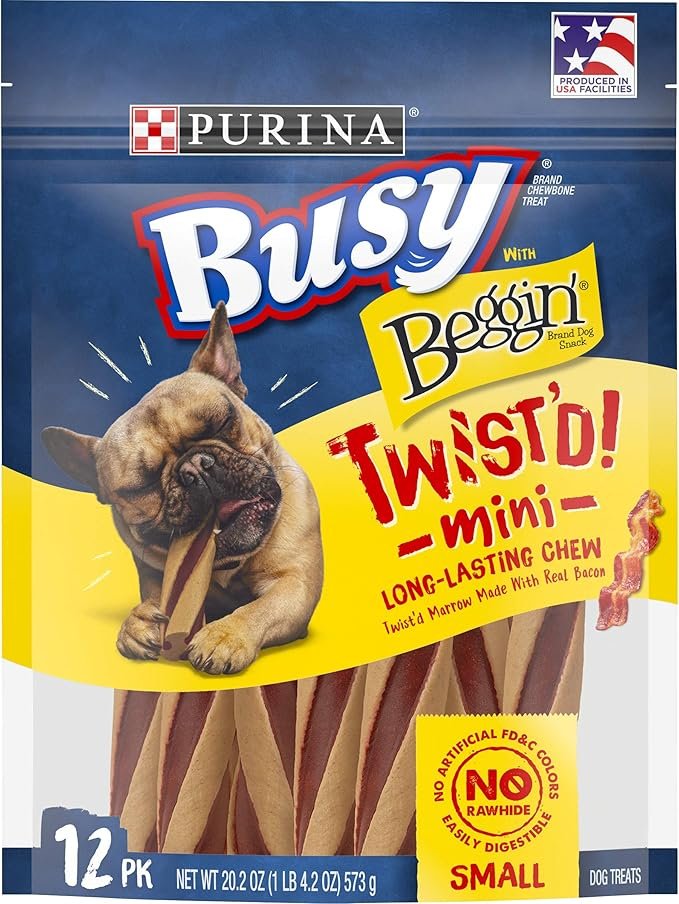 Purina Busy With Beggin’ Twist’d Small/Medium Breed Dog Treats, 18 ct.