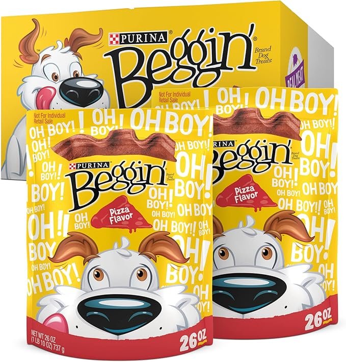 Purina Beggin’ Strips Dog Treats, Bacon & Bacon + Cheese Flavors, 32 oz., 2 pk.
