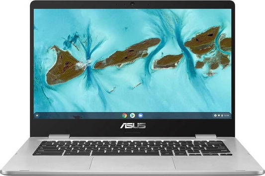 ASUS C424MA-AS48F Chromebook C424, 14.0″ 180 Degree FHD NanoEdge Display, Intel Dual Core Celeron Processor, 4GB LPDDR4 RAM, 128GB Storage, Silver Color, C424MA-AS48F