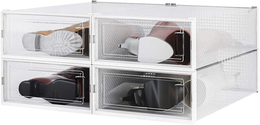 Member’s Mark Stackable Shoe Box & Organizer, 4 Pack