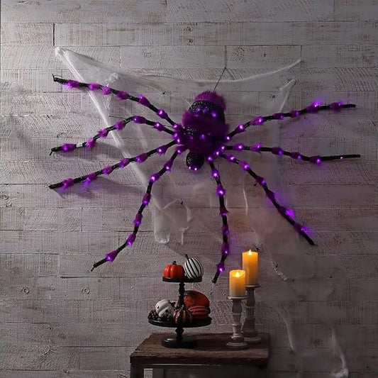 Member’s Mark Oversized Pre-Lit Furry Spider, Assorted Colors
