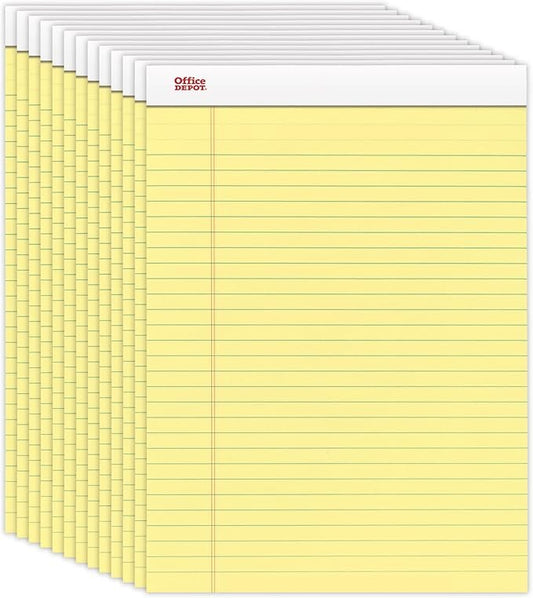 Member’s Mark Legal Writing Pad – Perforated Canary 15-Pack