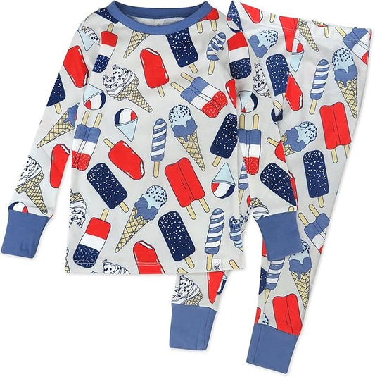 Member’s Mark Toddler & Boys 4-Piece Organic Cotton Pajama Set