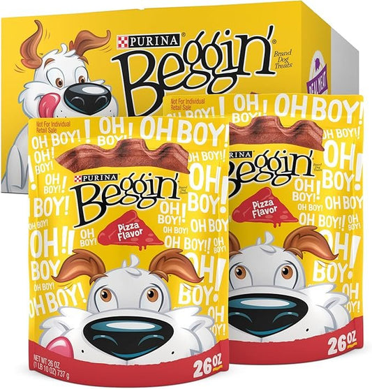 Purina Beggin’ Strips Dog Treats, Bacon & Bacon + Cheese Flavors, 32 oz., 2 pk.