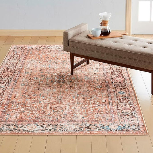 Everwash Callaghan Edith Washable Area Rug, Assorted Colors & Sizes