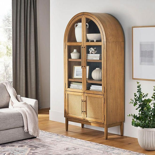 Member’s Mark Enzo Storage Cabinet With Rattan Cabinet Doors